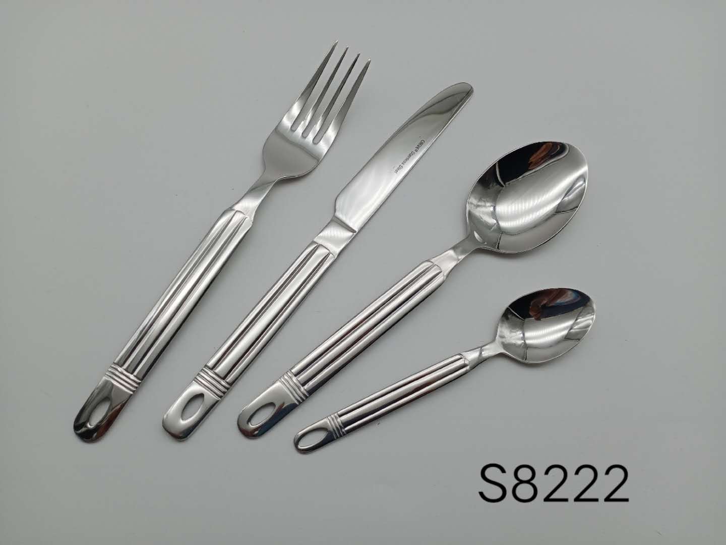 18/0 18/8 stainless steel set cutlery flatware with rack