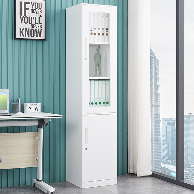 Vertical File Cabinets Single Door Storage File Cabinet Metal Steel Office Furniture