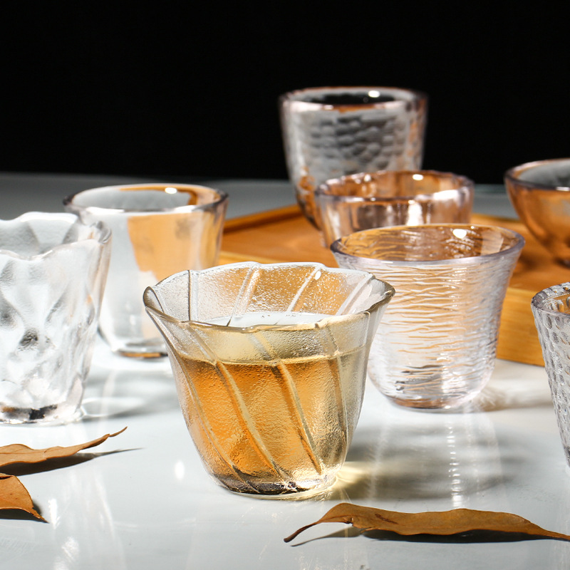 China factory custom new design glass tea cup
