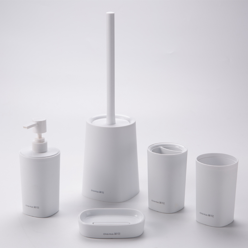 CF awarded anti-bacterial toilet brush, Antimicrobial toothbrush rack, toothbrush cup, lotion dispenser, soap box