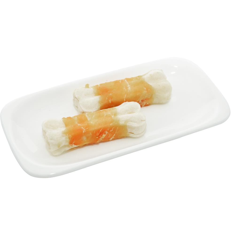 Chicken Wrap Rawhide pressed bone