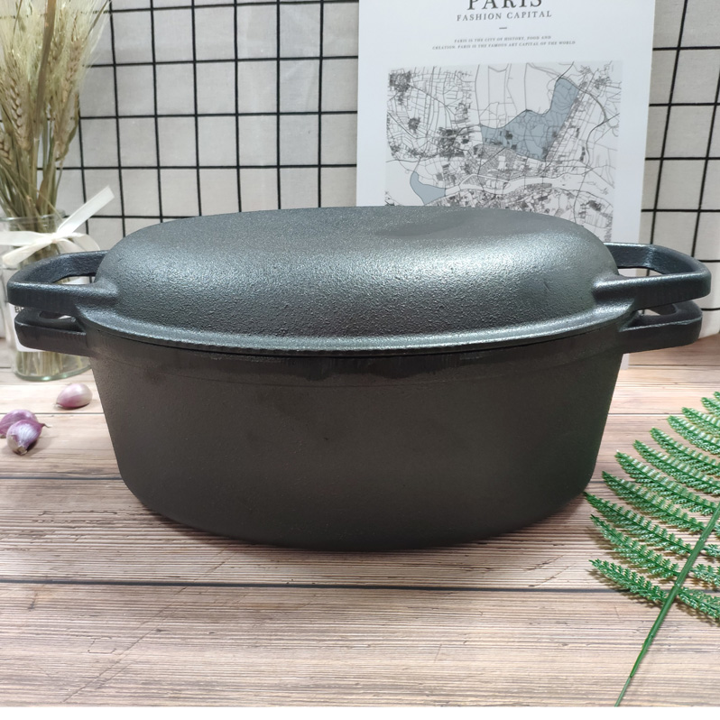 cast iron casserole combo cooker