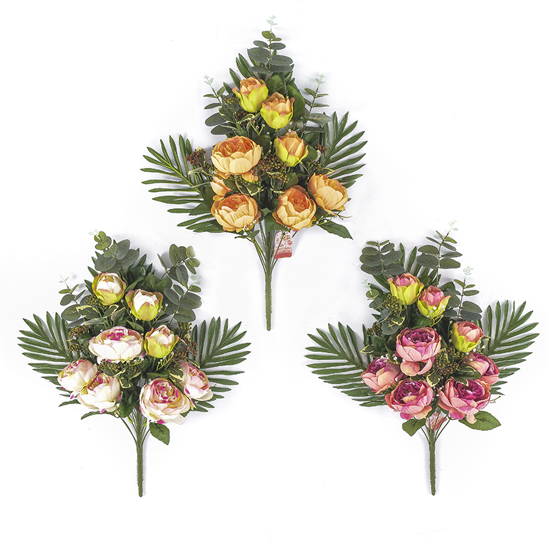 17125102 silk peony bush X 17 stems