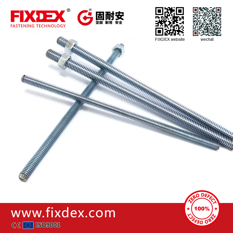 DIN975 galvanized carbon steel full threaded rod