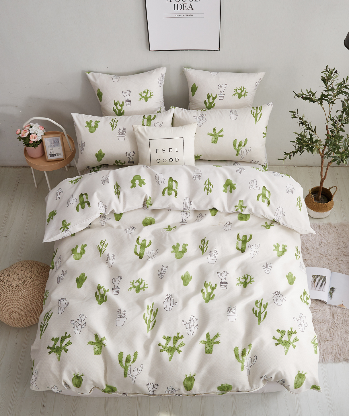 100% cotton 3PCS sheet set