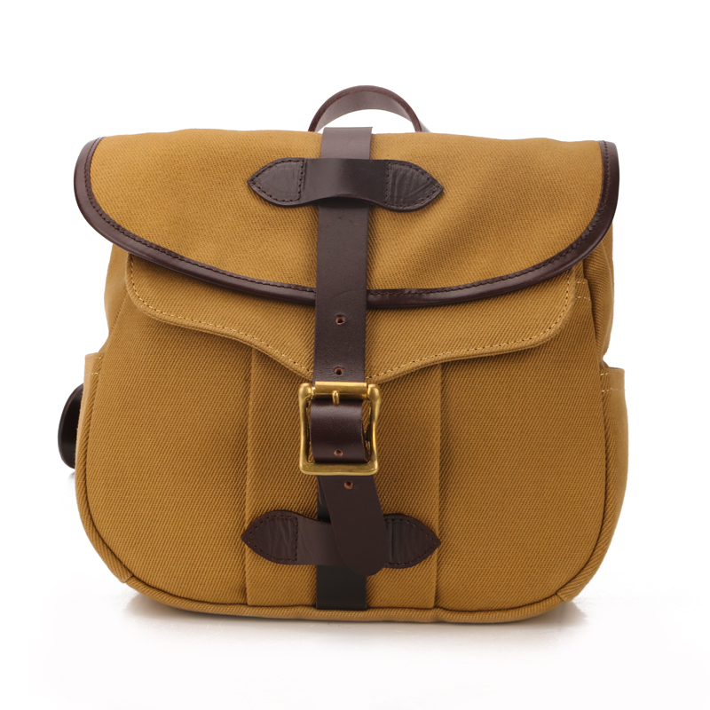 Double face cotton twill bags oil wax canvas and crazy horse leather latest man bags collection
