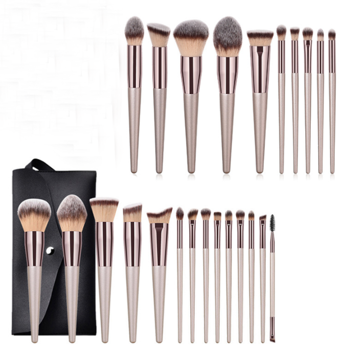 BEAUFLY 10PCS Champaigne Color Luxury Makeup Brush Set