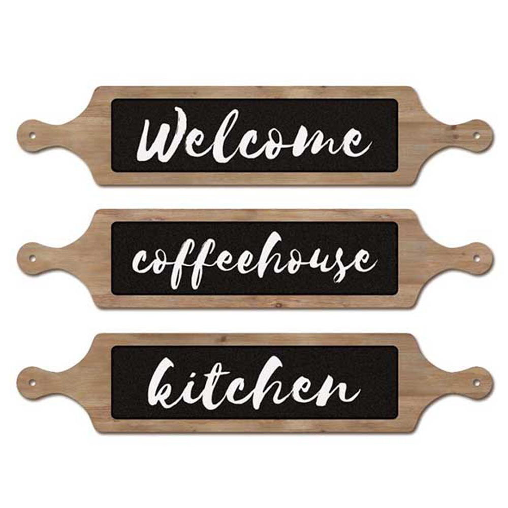 High Quality useful fit kitchen decorative art wooden plaque wall sign