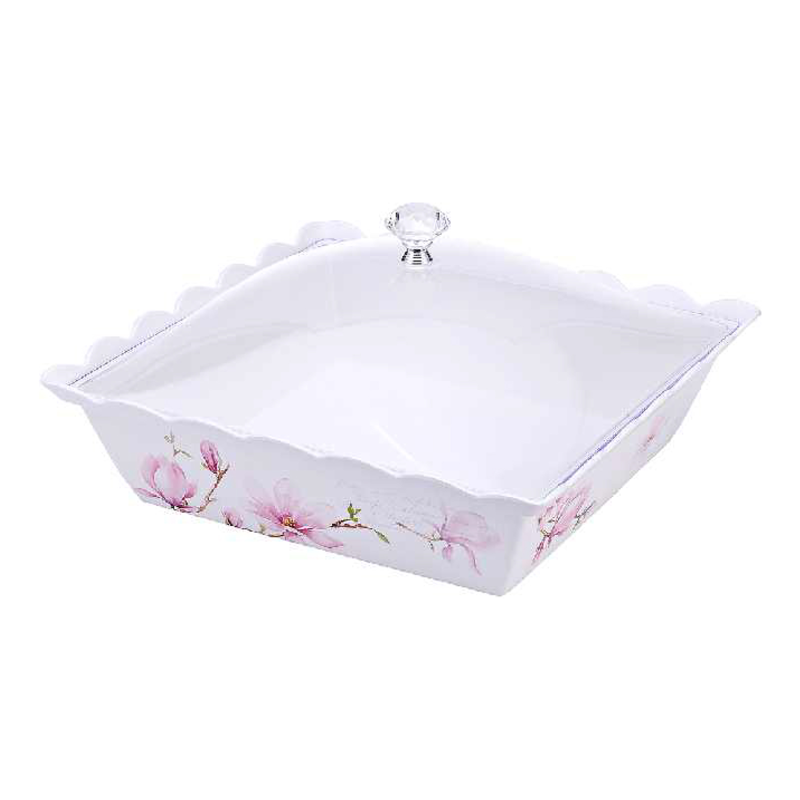 Melamine deep plate with lid (YL0167136-G)