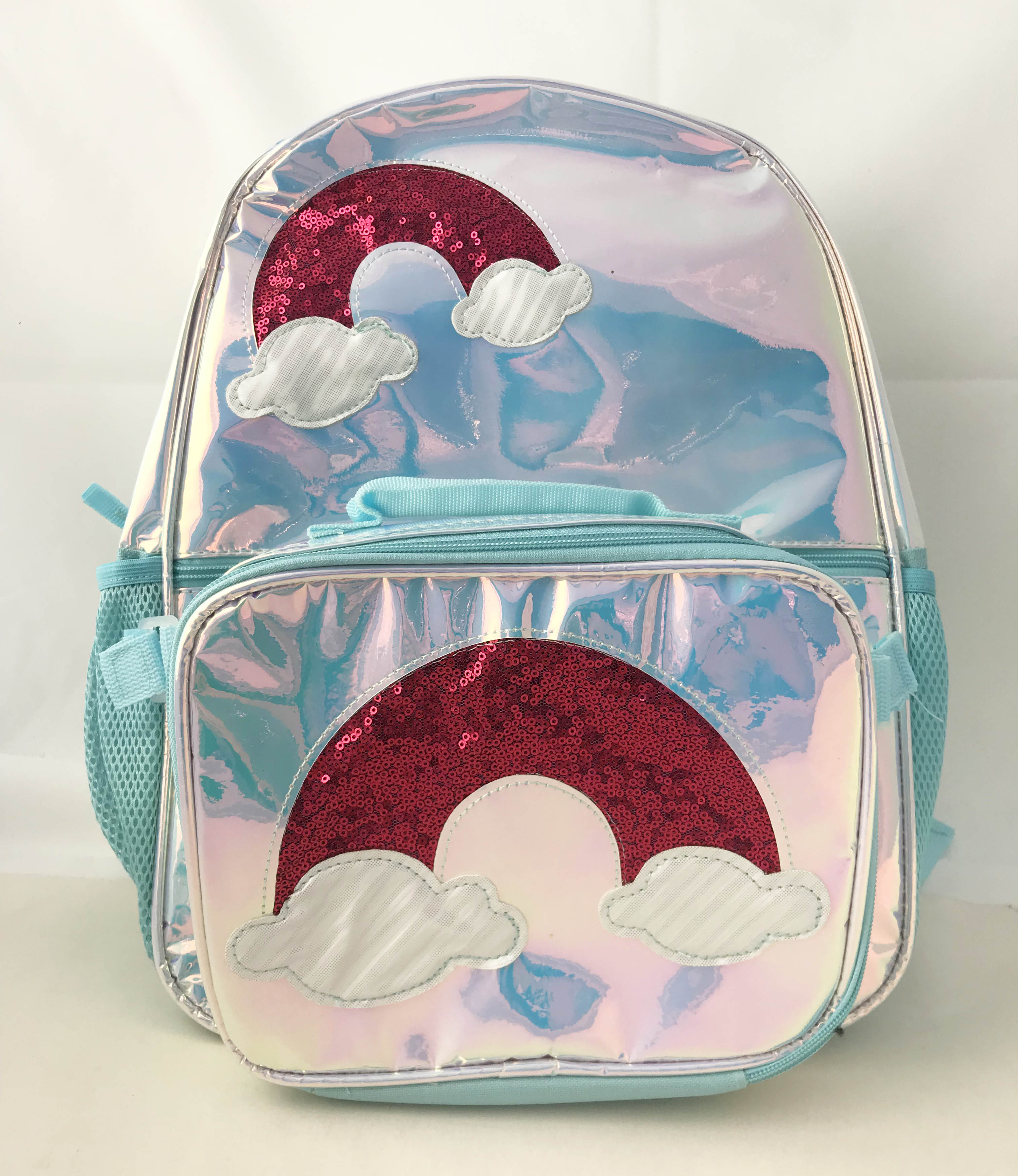 shinny pvc backpack