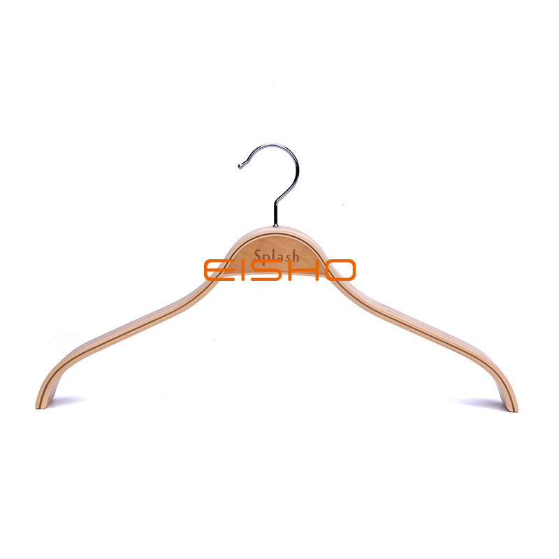 Eisho Display | Natural Color Wooden Laminated Custom Hanger Clothes Fast Fashion