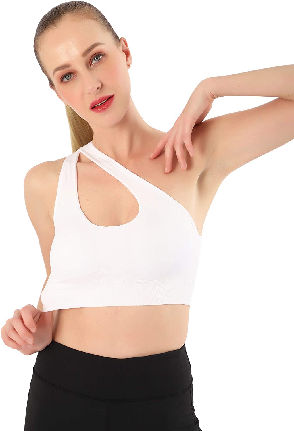 Women's Removable Padded Strappy Sports Bra Yoga Tops Activewear for Women 3 Pack