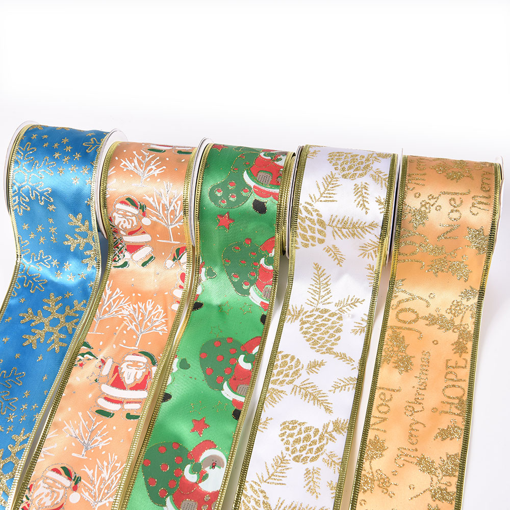 Wired Christmas Ribbons for Trees