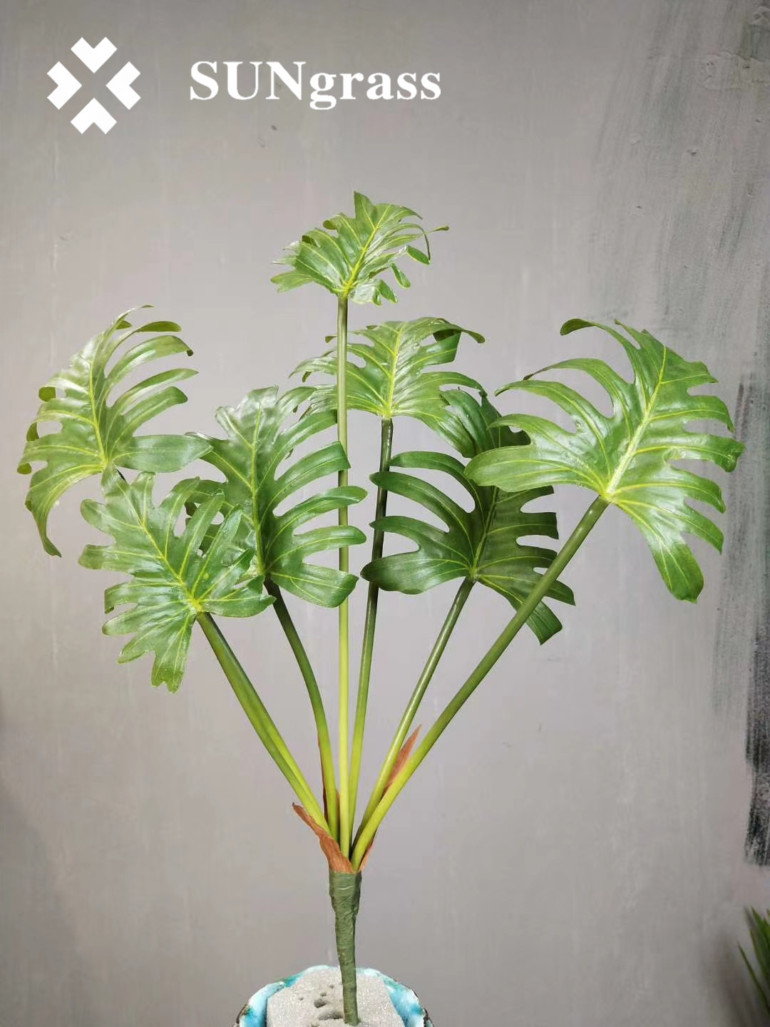 Green simulate plants for home decoration artificial leaf leaves