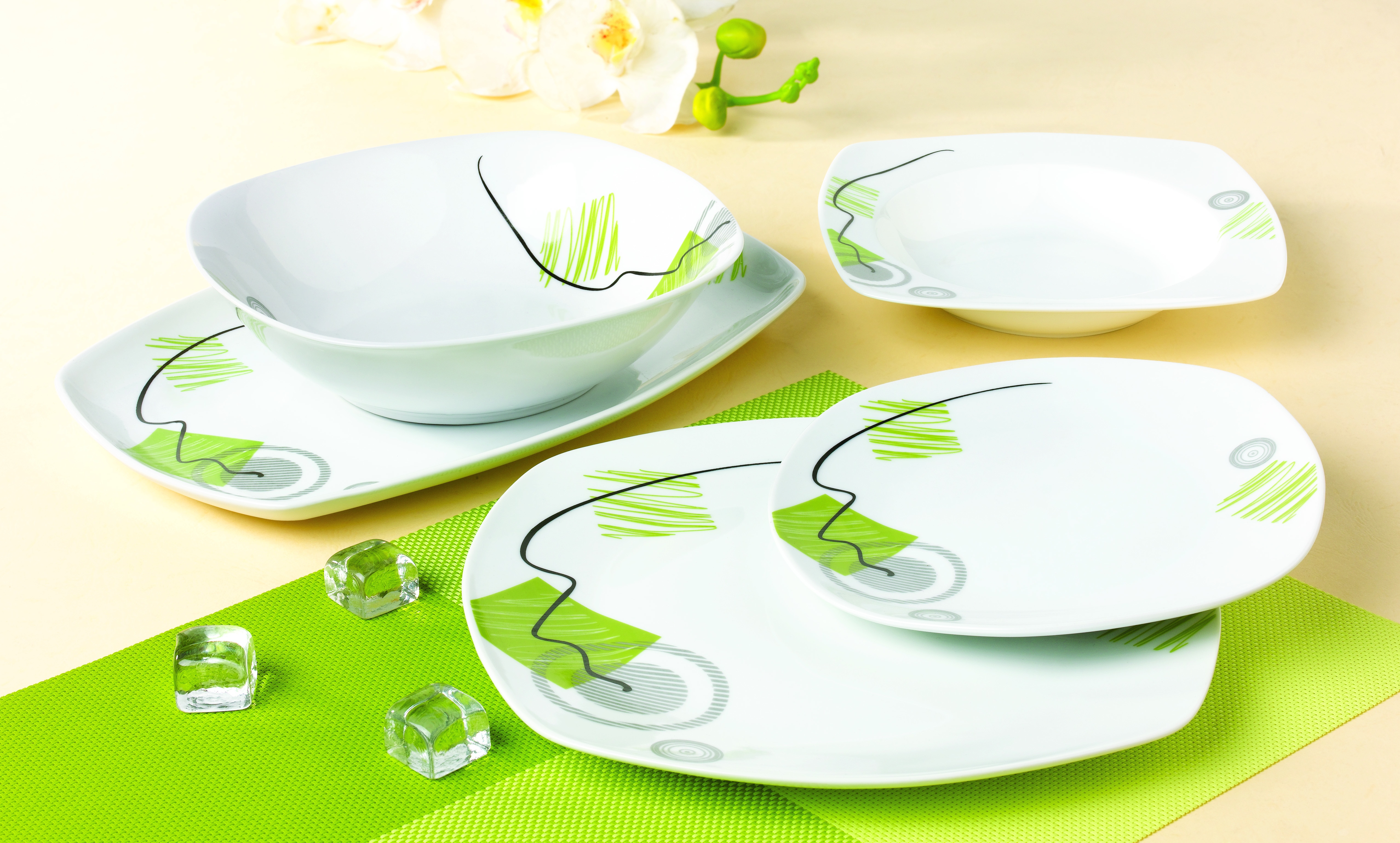 Square Dinner Set 20pcs