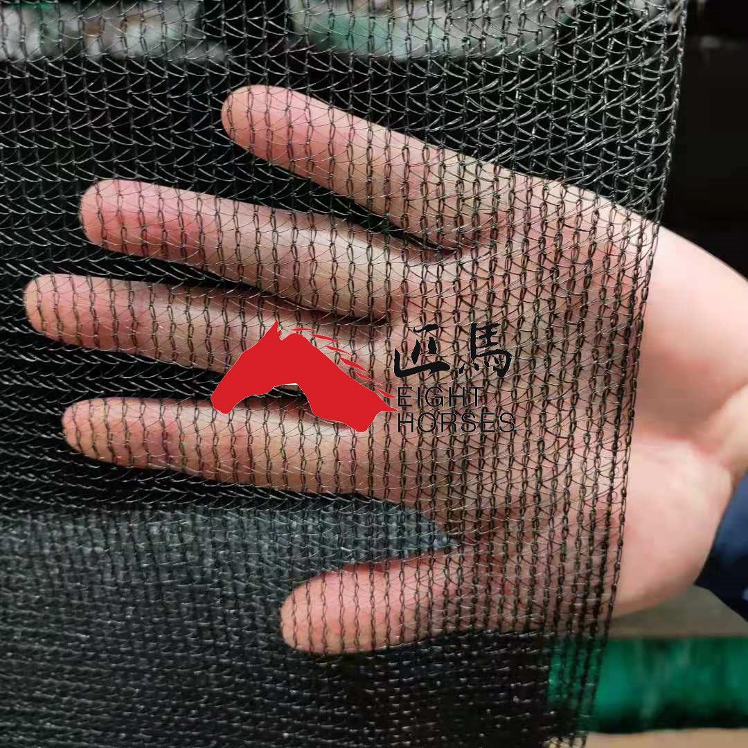 Black color mono add mono 70gsm 2mx50m PE UV sun shade net for agriculture