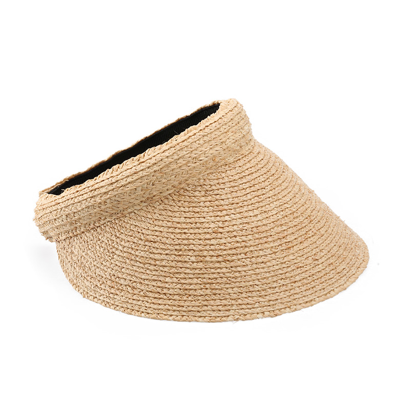 Raffia Straw Visor Hat Straw Hat Fashion Sun Hat