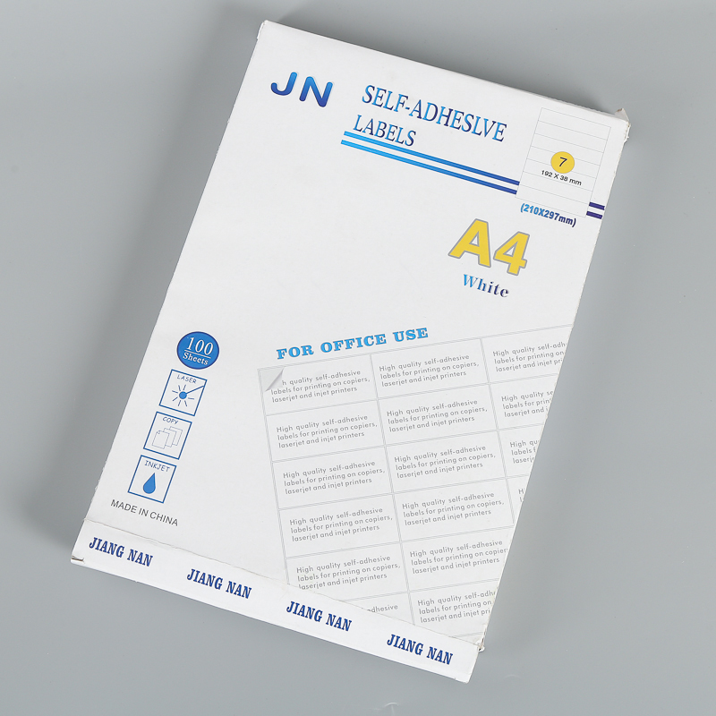 A4 white label