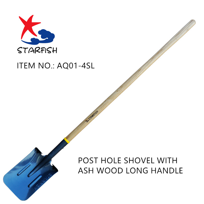 Post Hole Shovel With Ash Wood Long Handle