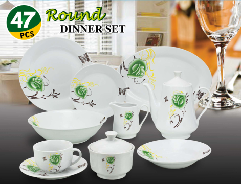 47pcs porcelain dinner set