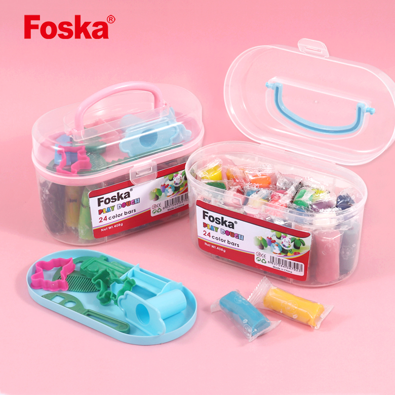Foska Colorful DIY Educational Plasticine Play dough Set
