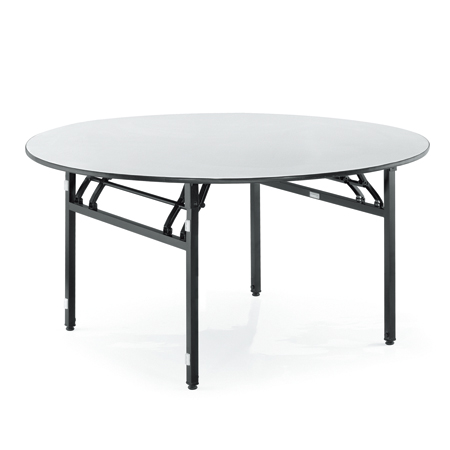 Durable Foldable Plywood Round hotel Restaurant Banquet Table