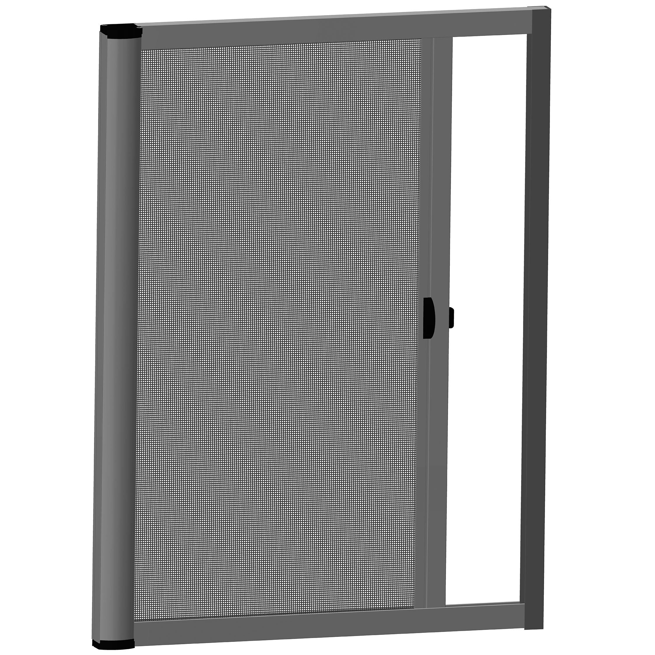 Retractable roller screen door