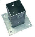 Pole anchor/Wood connector/Pole ground plate/Pole ground plate flush/Pole bracket