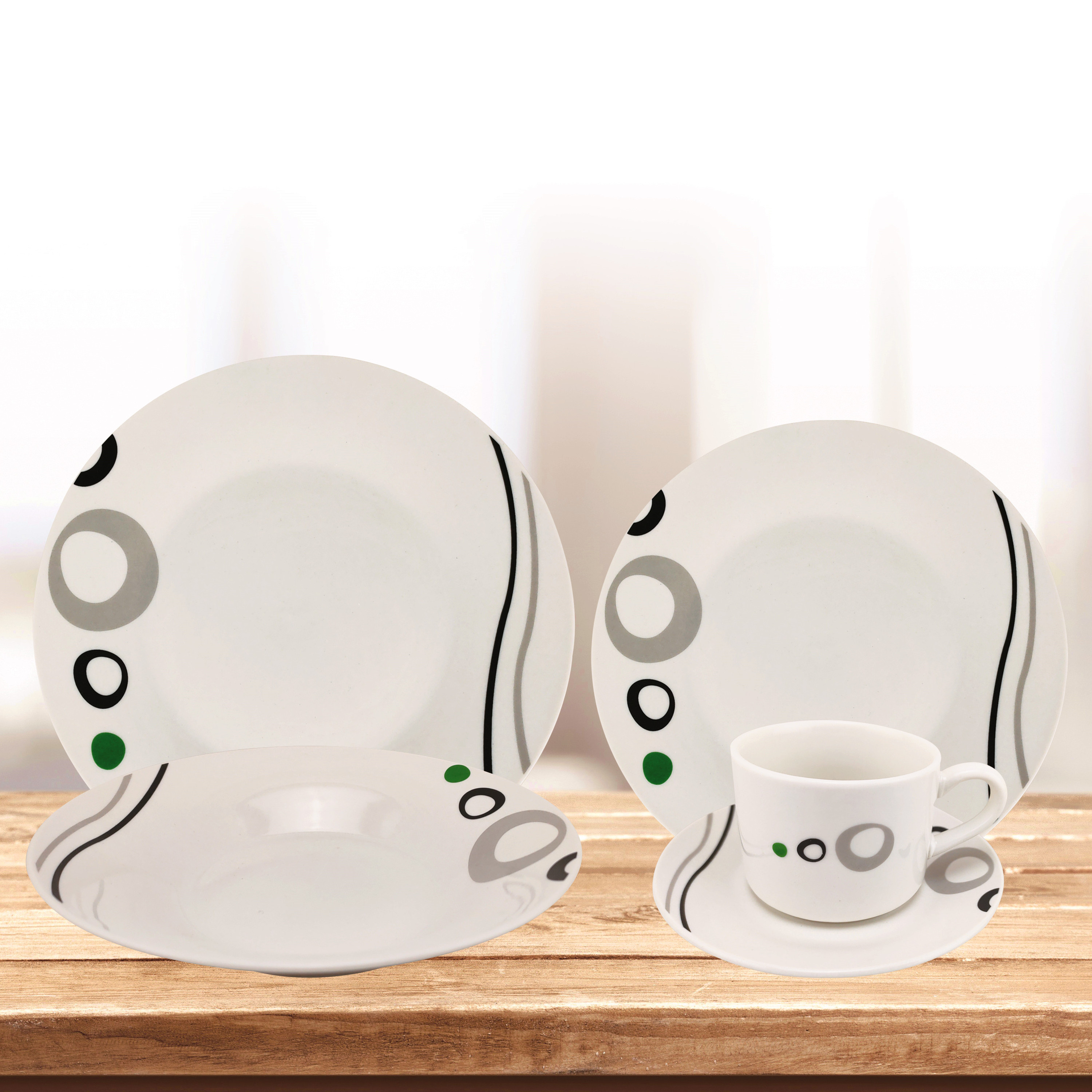 20 Piece Porcelain Dinnerware Set