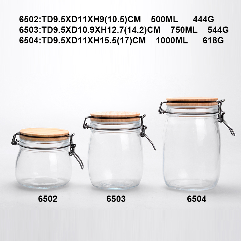 Glass Jars with Airtight Lids/Wide Mouth Mason Jar with Hinged Lid Kitchen Storage Canister for Canning Cereal,Pasta,Sugar