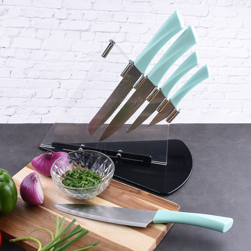 Plastic Handle Kitchen Knives Set