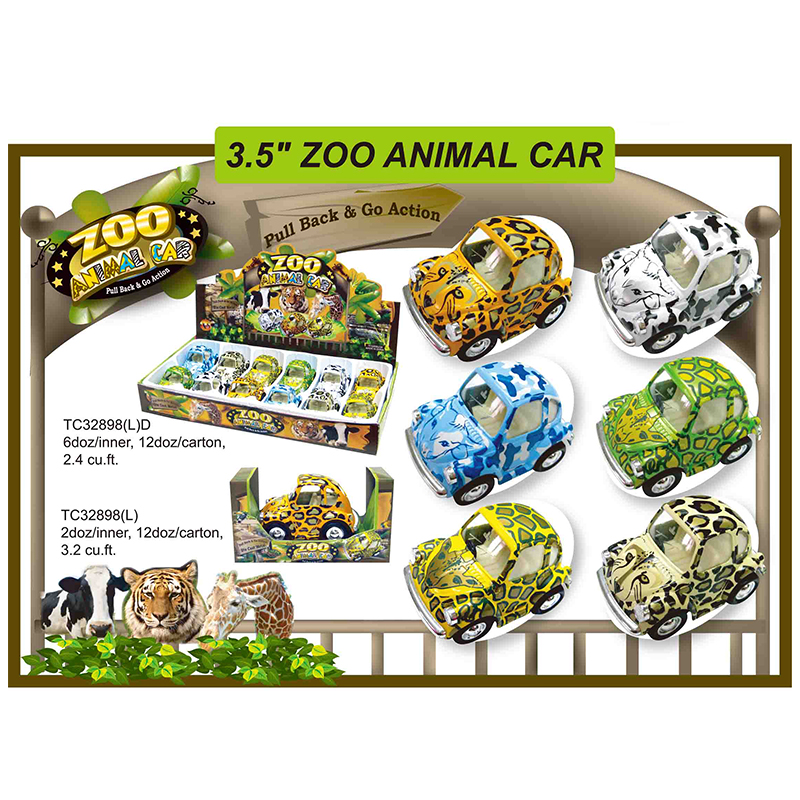 Pullback Zoo Animal Car