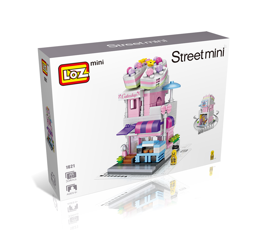 LOZ MINI Street Series -Cake shop playset