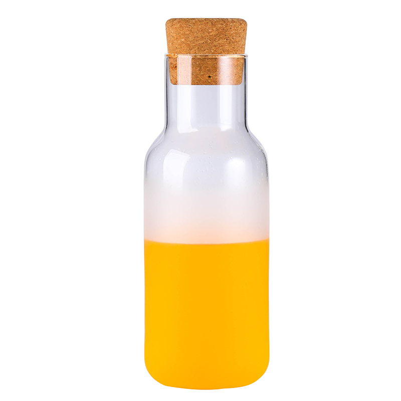 Glass Water Jug with Lid Borosilicate Glasses Water Carafe Pitcher