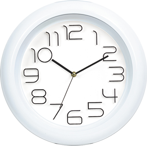 Wall clock; quartz clock; best sale; hot stamp; promotion; gift; simple round clock; 12inch 30cm