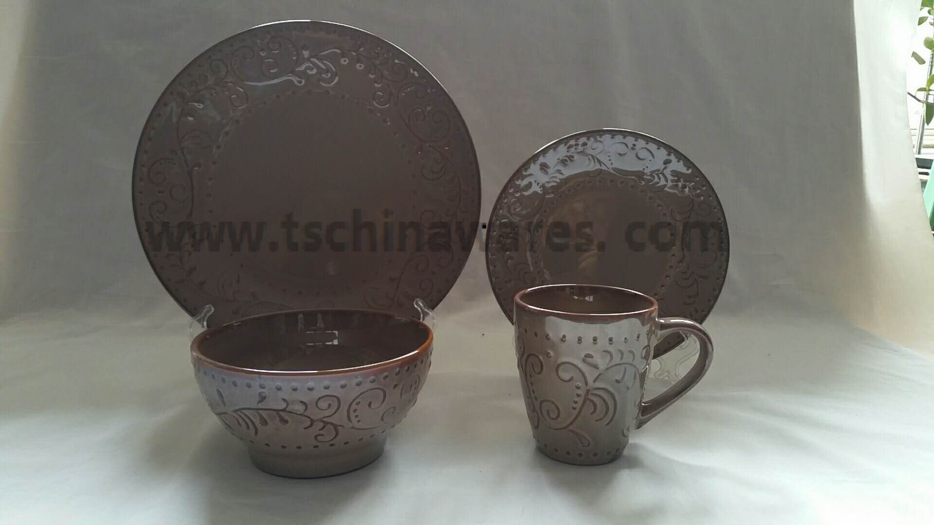 Reactive Glaze Dinnerware Set