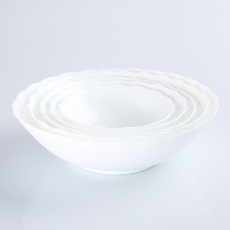 Opal porcelain glass bowl