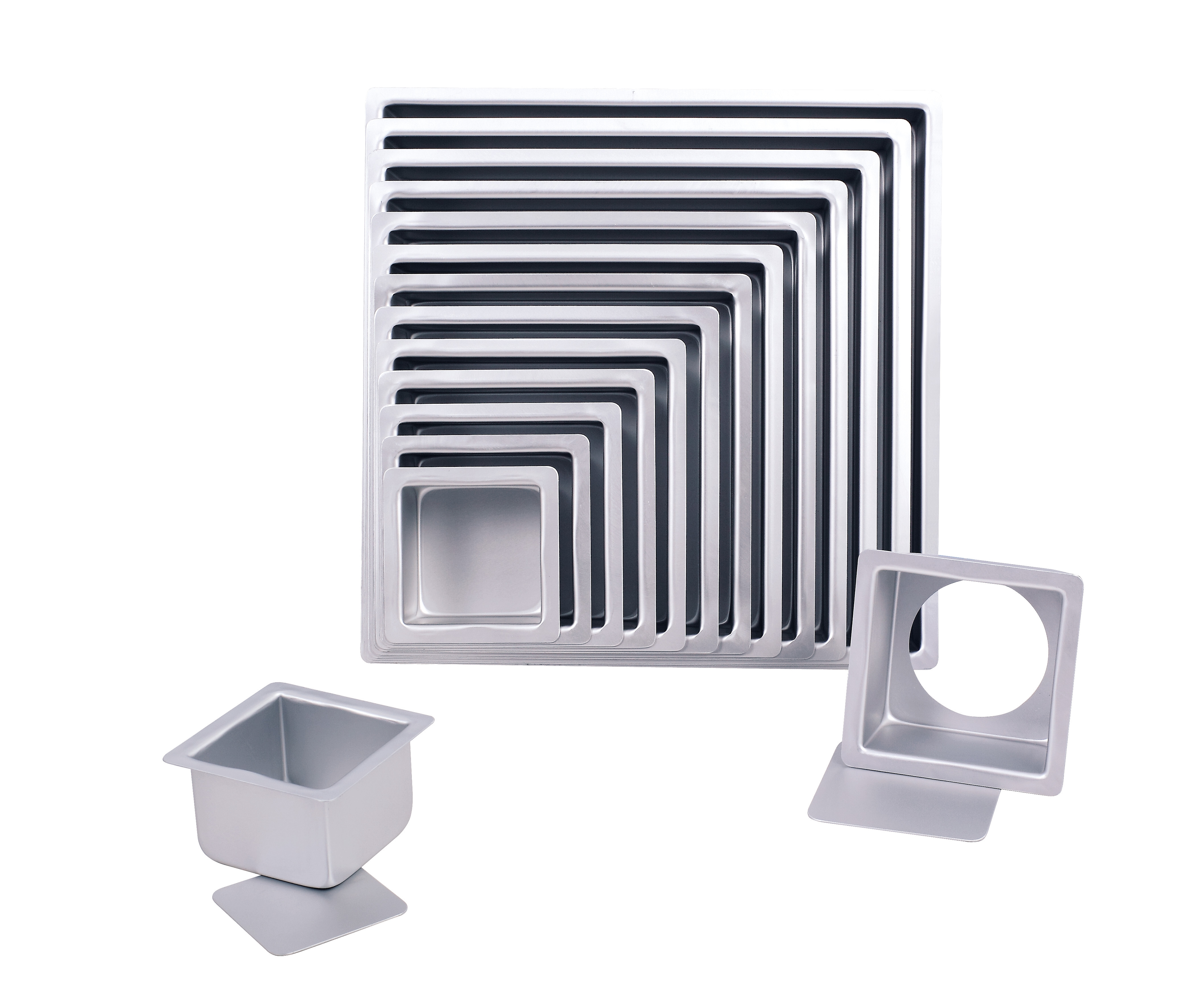 Square Cake pan-Removable Bottom