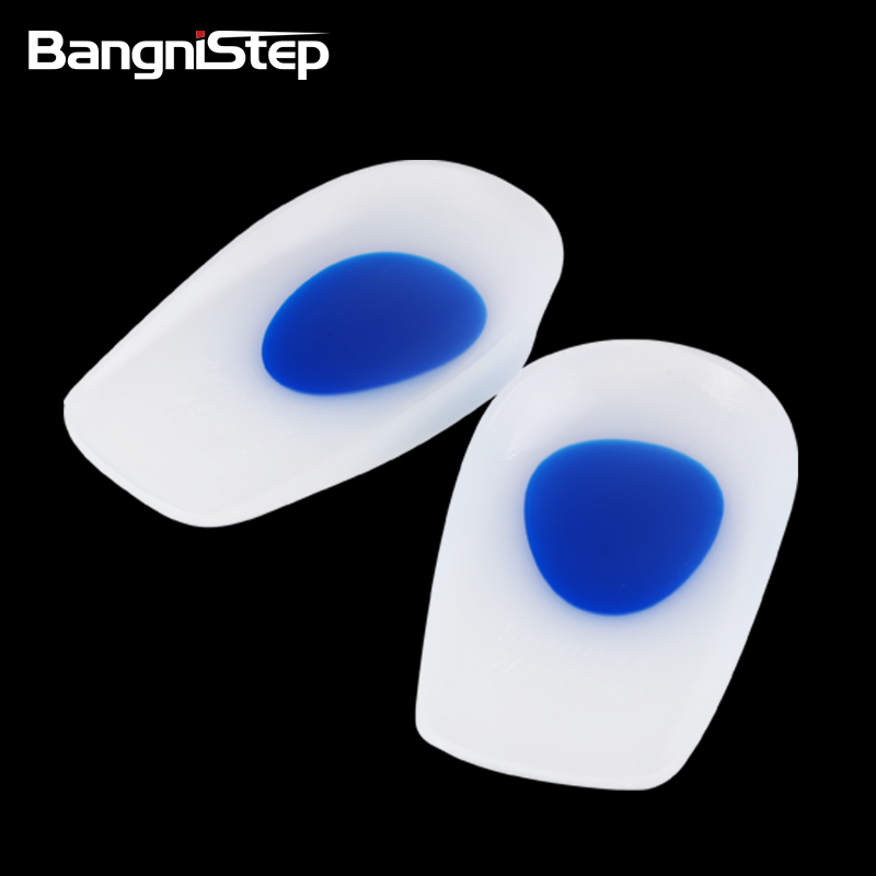 Bangni Shock Absorption Silicone Heel Pad Shoe Inserts Pads Raise Gel Heel Cup