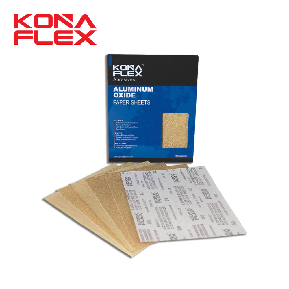 Konaflex-General 9"x11" Aluminum Oxide Dry Sandpaper Sheets Abrasive Paper