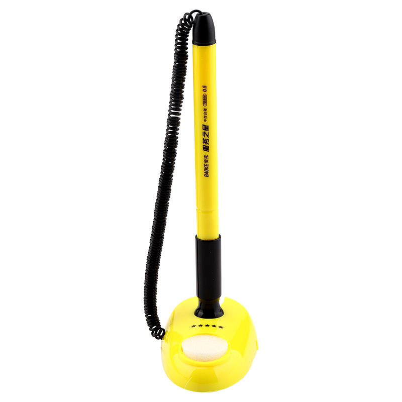 TB896 desk top gel pen with counting sponge 0.5mm black ink table bank counter office use
