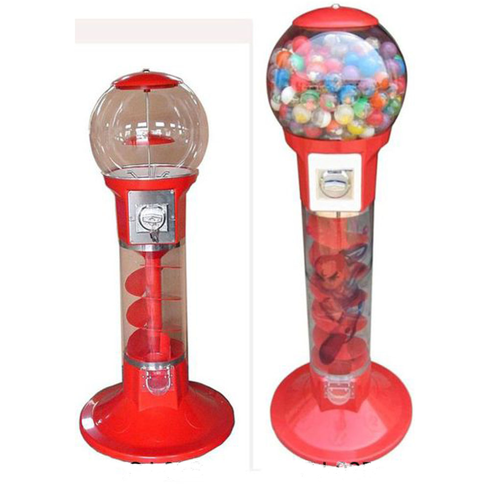 Spiral gumball machine