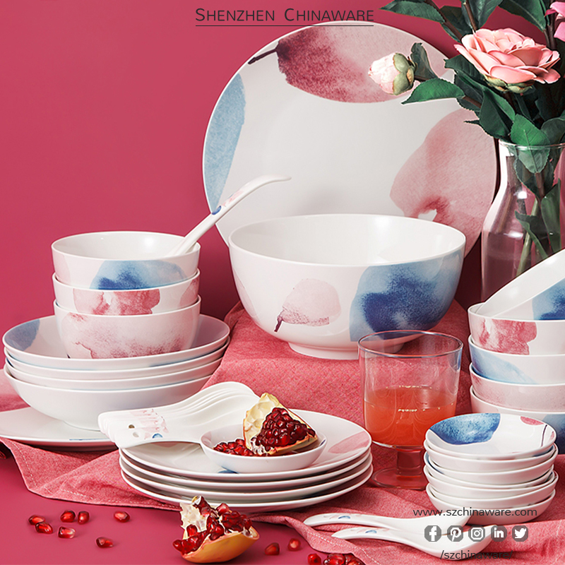 Porcelain New Bone China Tableware Summer P276 Tableware SZChinaware Porcelain Dinnerware Bone China Dinner set