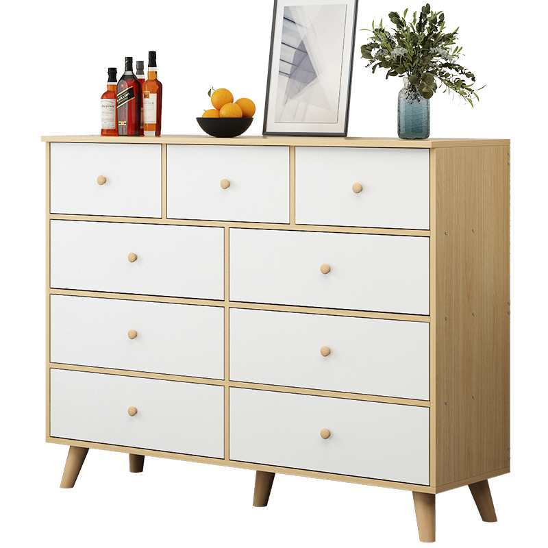 Fashionable chest of drawer 8 drawers wooden chest cabinet