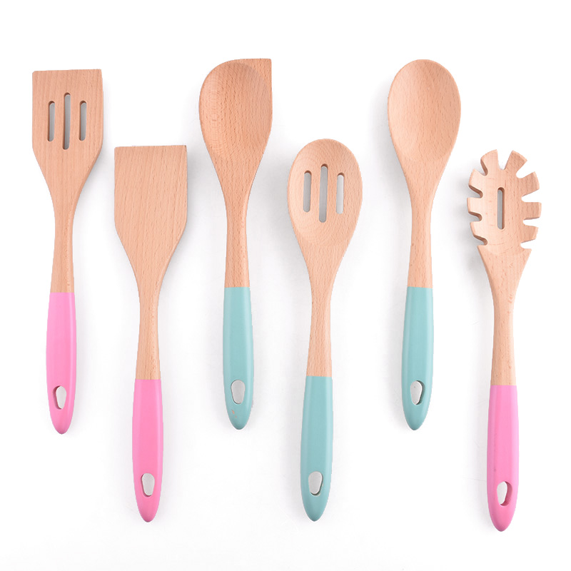 Eco-friendly and Safe 6pcs Wood Kitchen Utensils Set