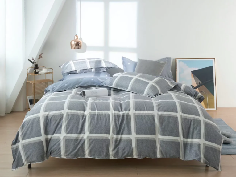 Geometric Stripe 100% polyester Duvet Cover set