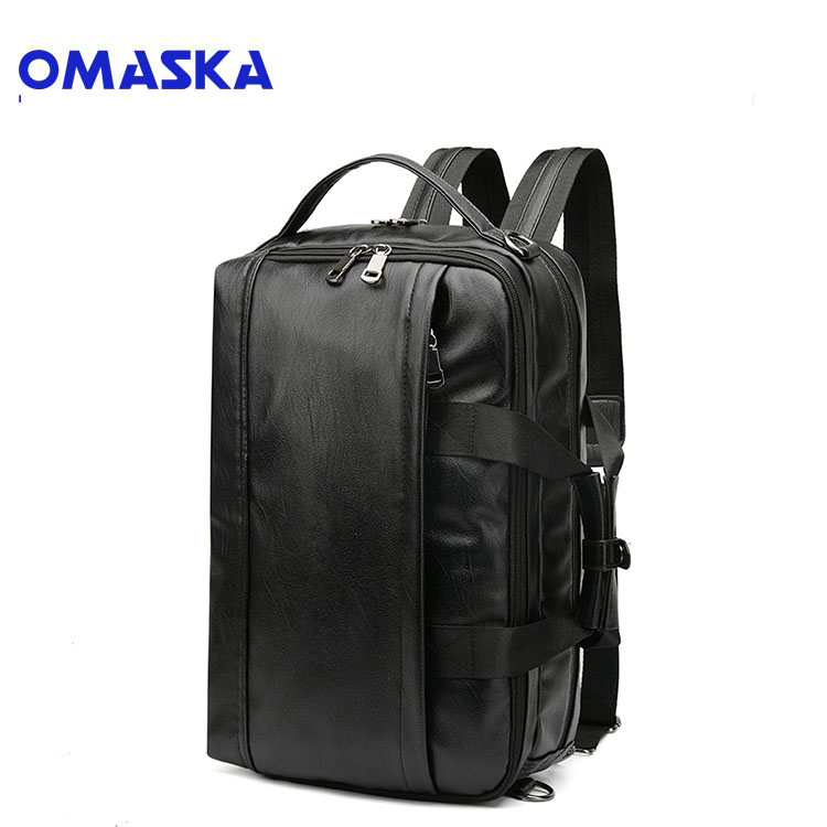 Classic waterproof leisure men pu backpack OEM waterproof pu backpack for men backpack