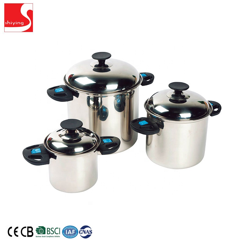 SY-Kitchenware stainless steel cookware with glass lid stainless steel cooking pot and pan