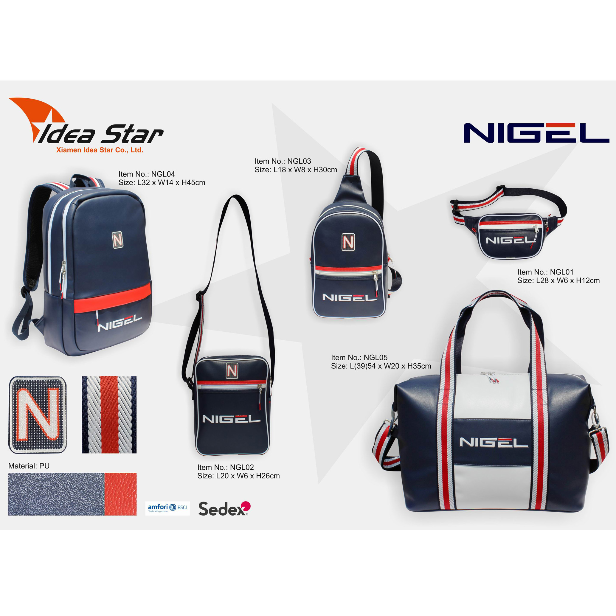 NIGEL PU Sport Collection