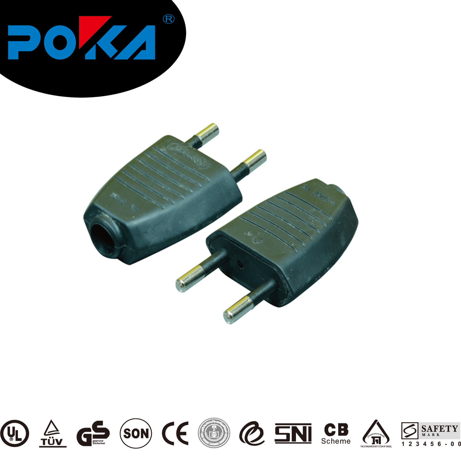 Two round pin Plug